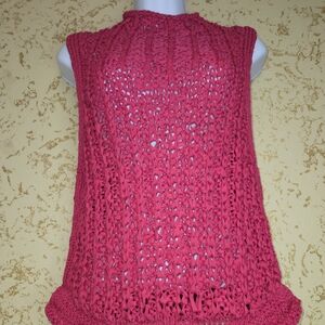 Moth Vibrant Pink Knit Top